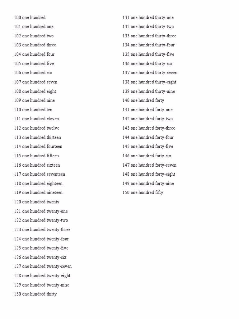 ¿Cómo se dice el número 109?