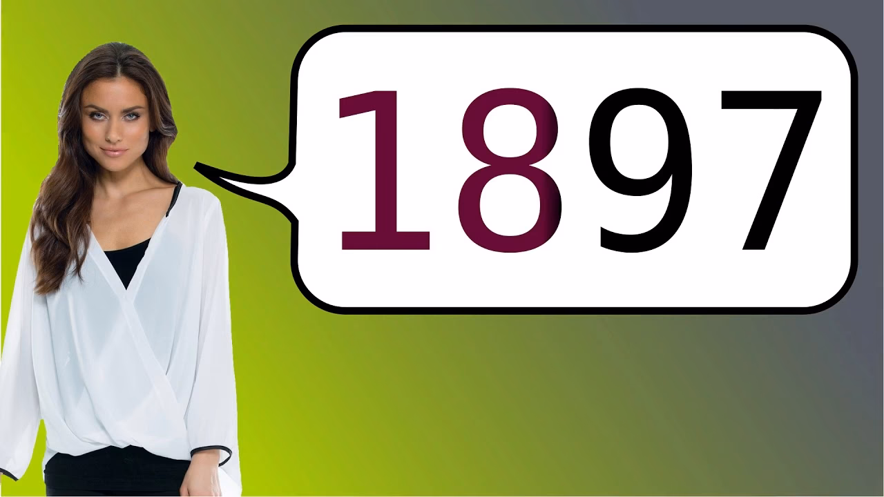 ¿Cómo se escribe el número 1897?