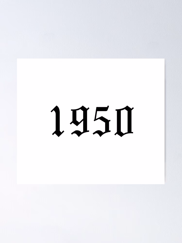 ¿Cómo leer 1950 en inglés?