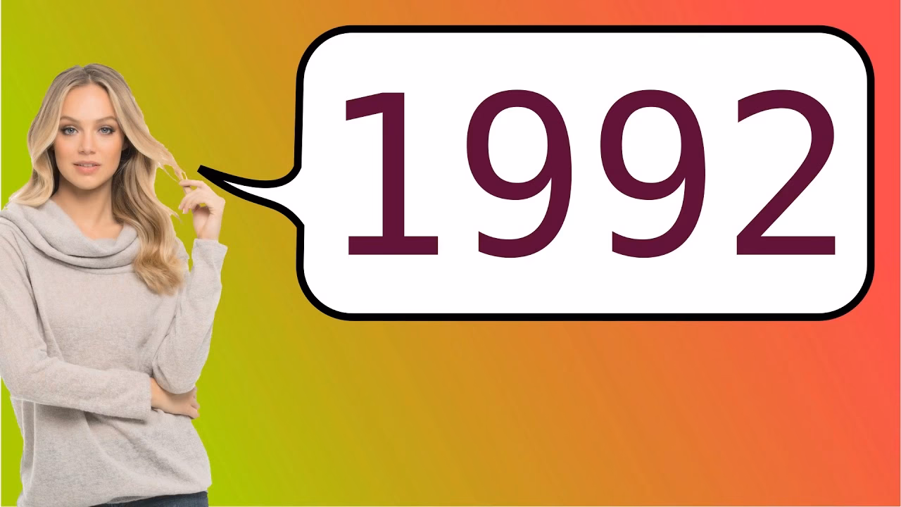 ¿Cómo se escribe 1992 en letras?