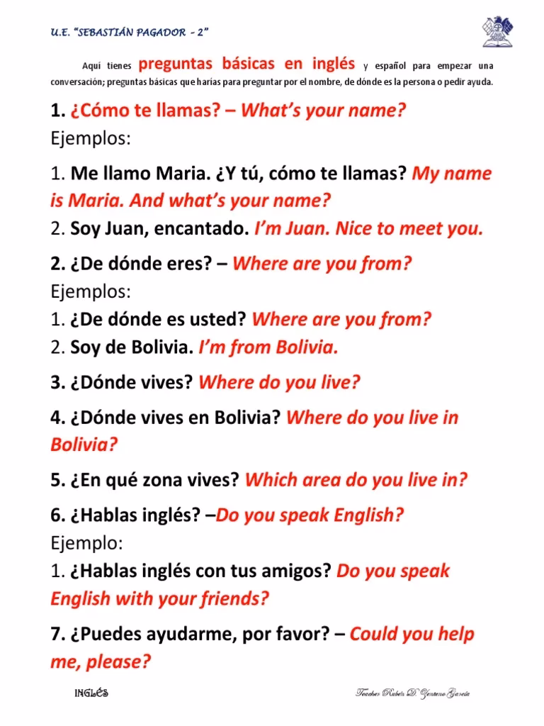 ¿Cómo escribir una pregunta de 20 puntos en inglés?