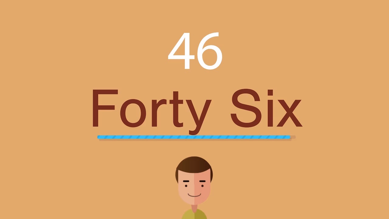 ¿Cuál es el número forty-six?