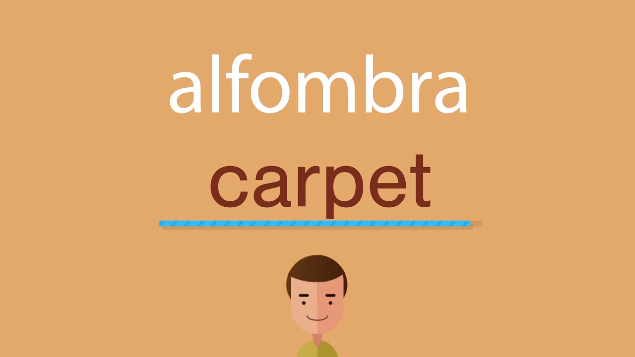 ¿Cómo se alfombra en inglés?