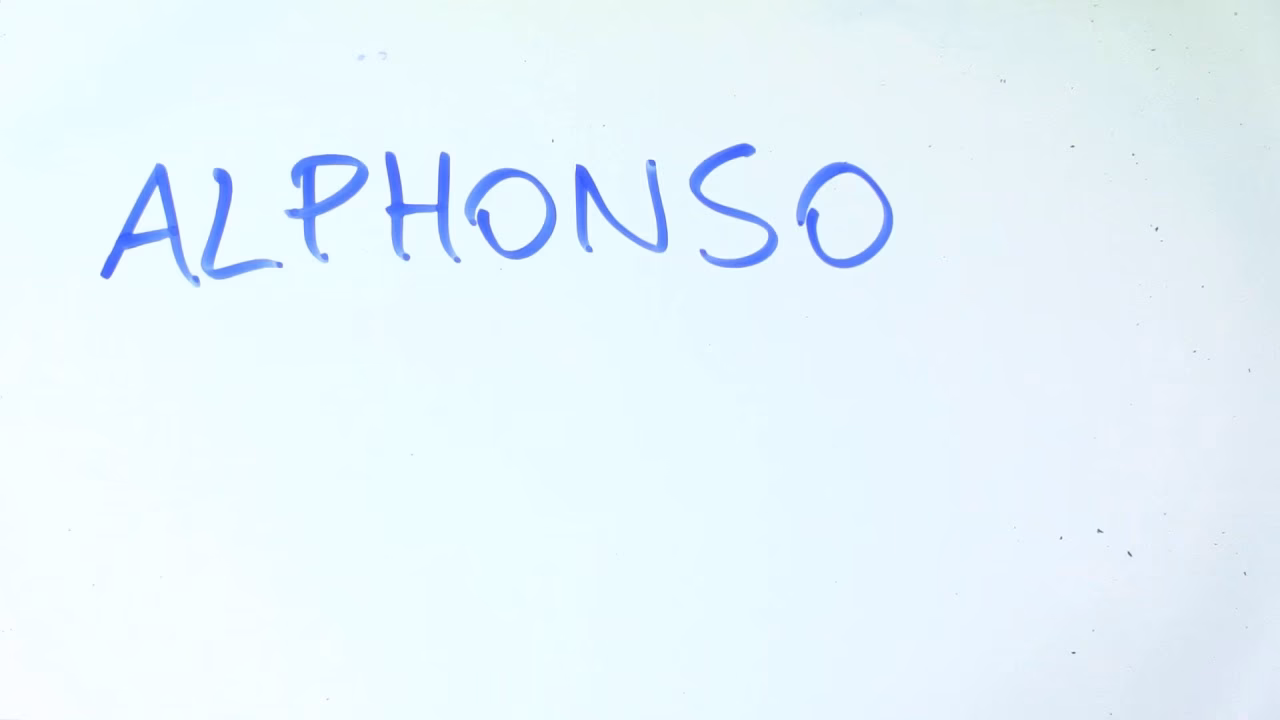 ¿Cómo se dice en inglés Alfonso?