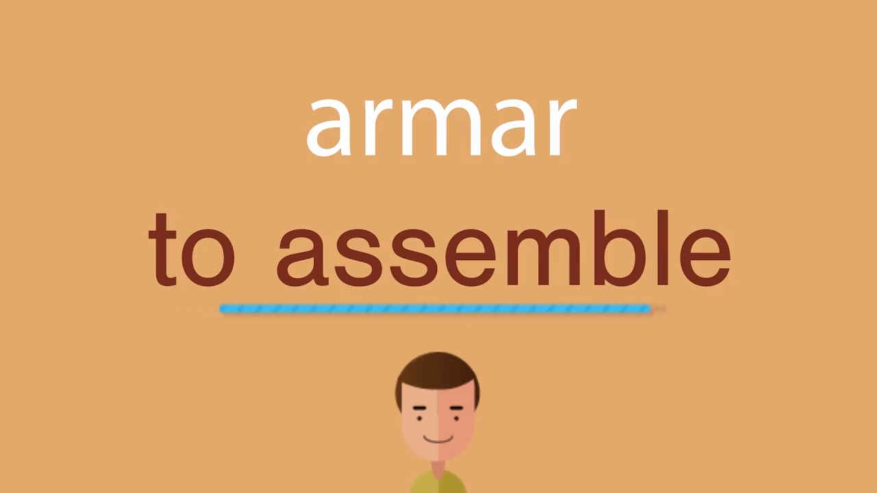 ¿Cómo se dice armar algo?