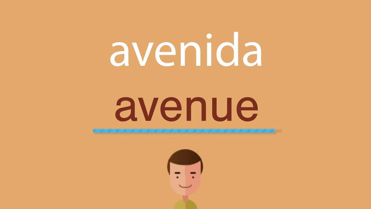 ¿Cómo se dice avenida en inglés?