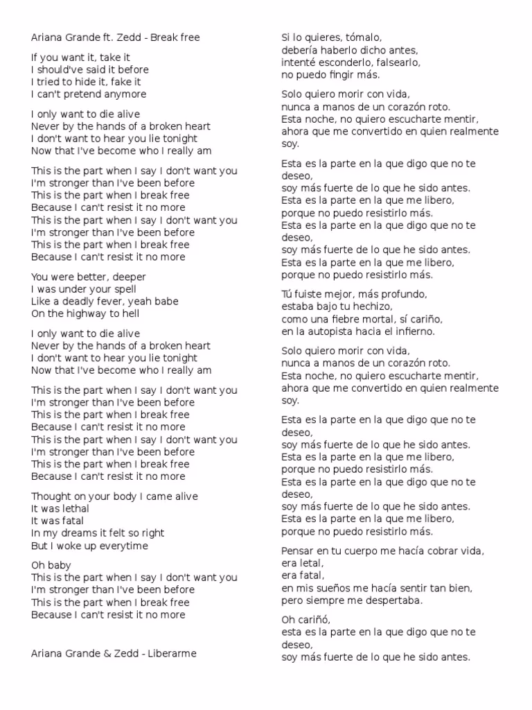 ¿Qué dice la canción 