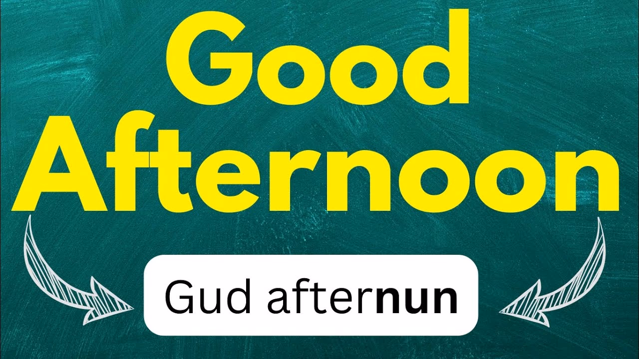 ¿Cómo sé cómo se dice en inglés "buenas tardes"?