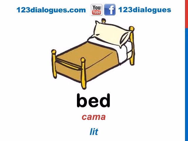 ¿Cómo se le dice cama en Estados Unidos?