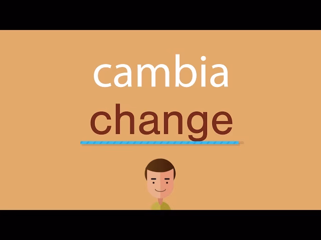 ¿Cómo se da cambio en inglés?