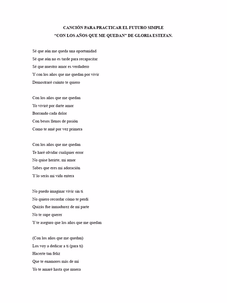 ¿Qué canciones hablan sobre el futuro?