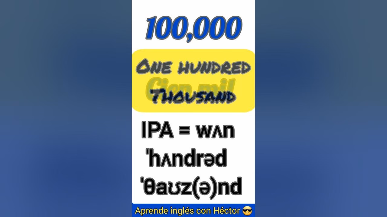 ¿Cómo se dice cien mil pesos?