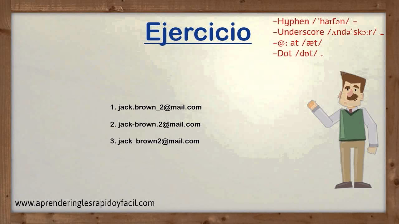 ¿Cómo se pregunta por el correo electrónico en inglés?