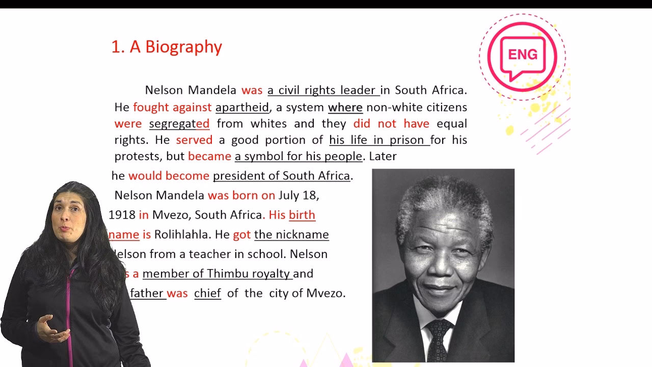 ¿Cómo se estructura una biografía?