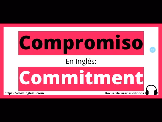¿Cómo se escribe compromiso en Estados Unidos?