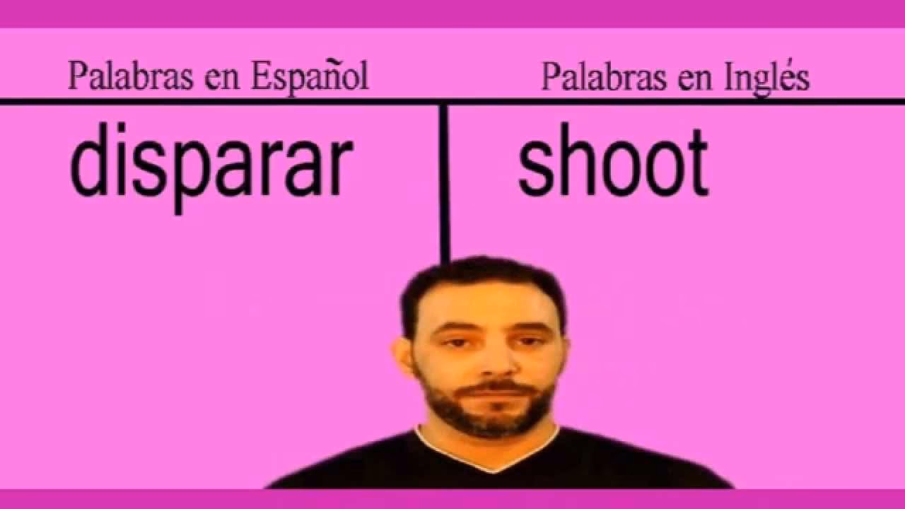 ¿Cómo se llama disparar en inglés?