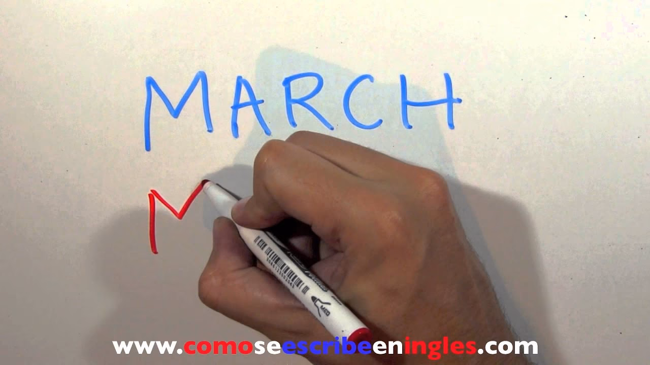 ¿Cómo se escribe 13 de marzo?