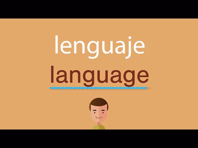 ¿Cómo está escrito el idioma en inglés?