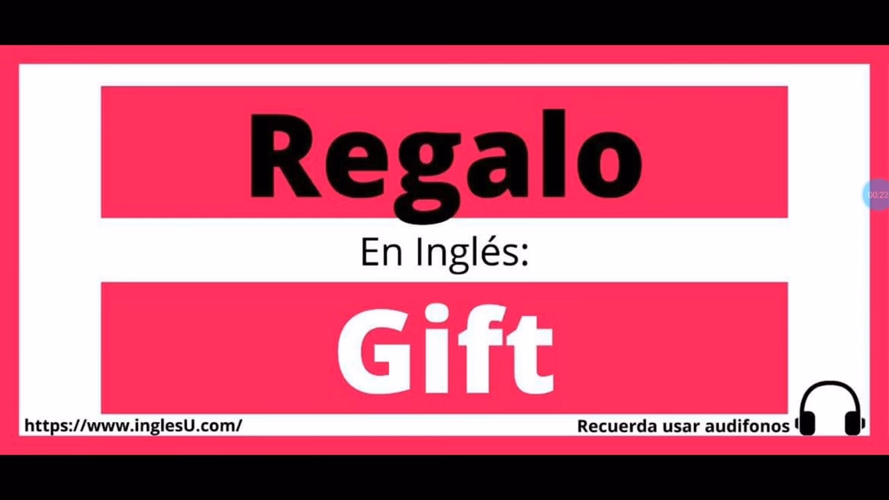 ¿Cómo se dice regalo en Estados Unidos?