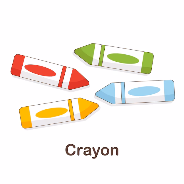 ¿Cómo se dice crayon en inglés?