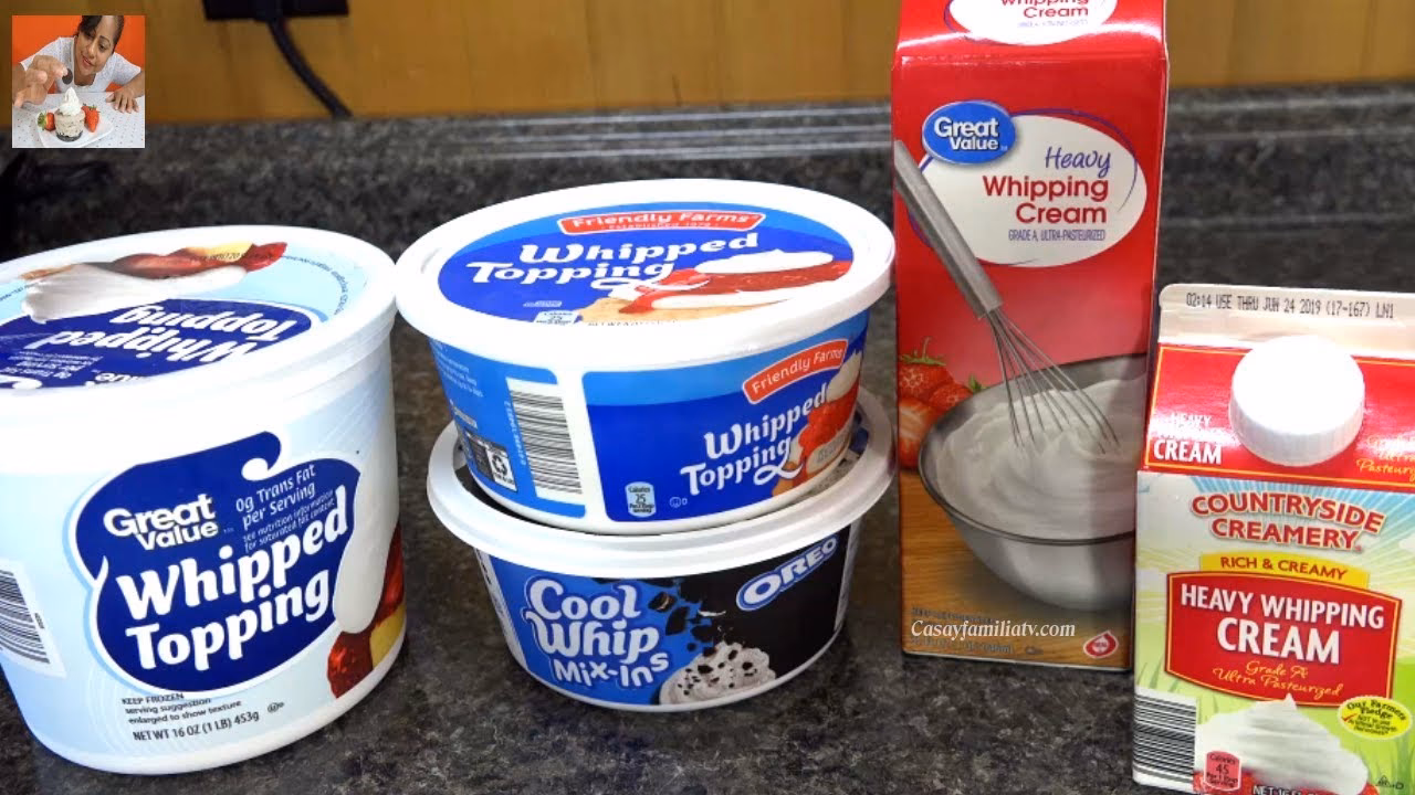 ¿Cómo se llama la crema de leche en inglés?