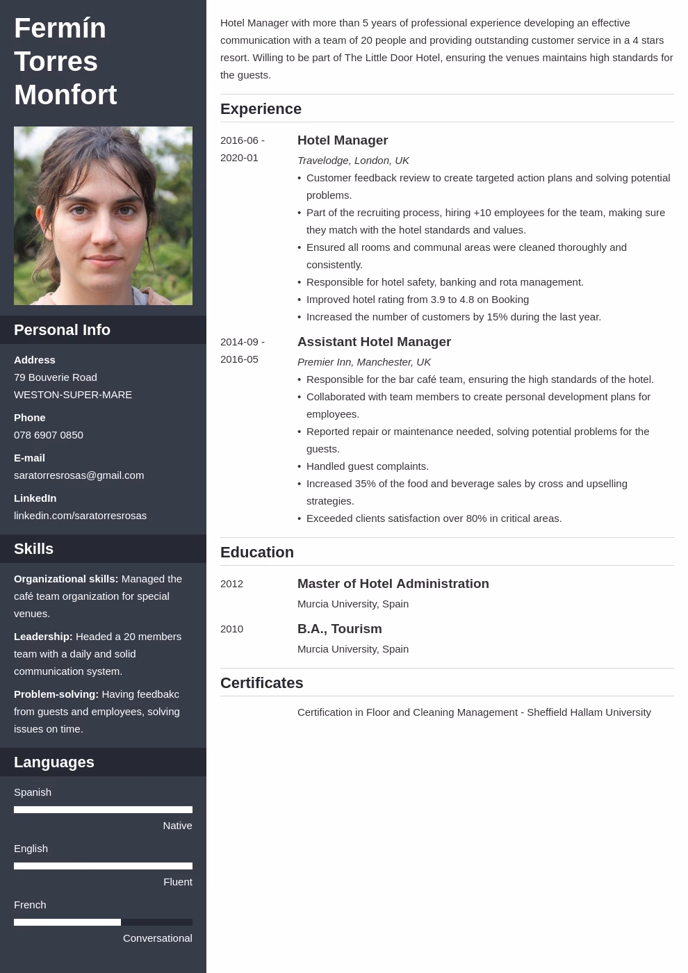 ¿Cómo se dice curriculum en EEUU?