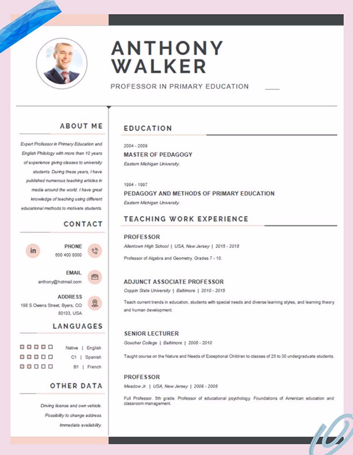 ¿Cómo se le llama al CV en inglés?