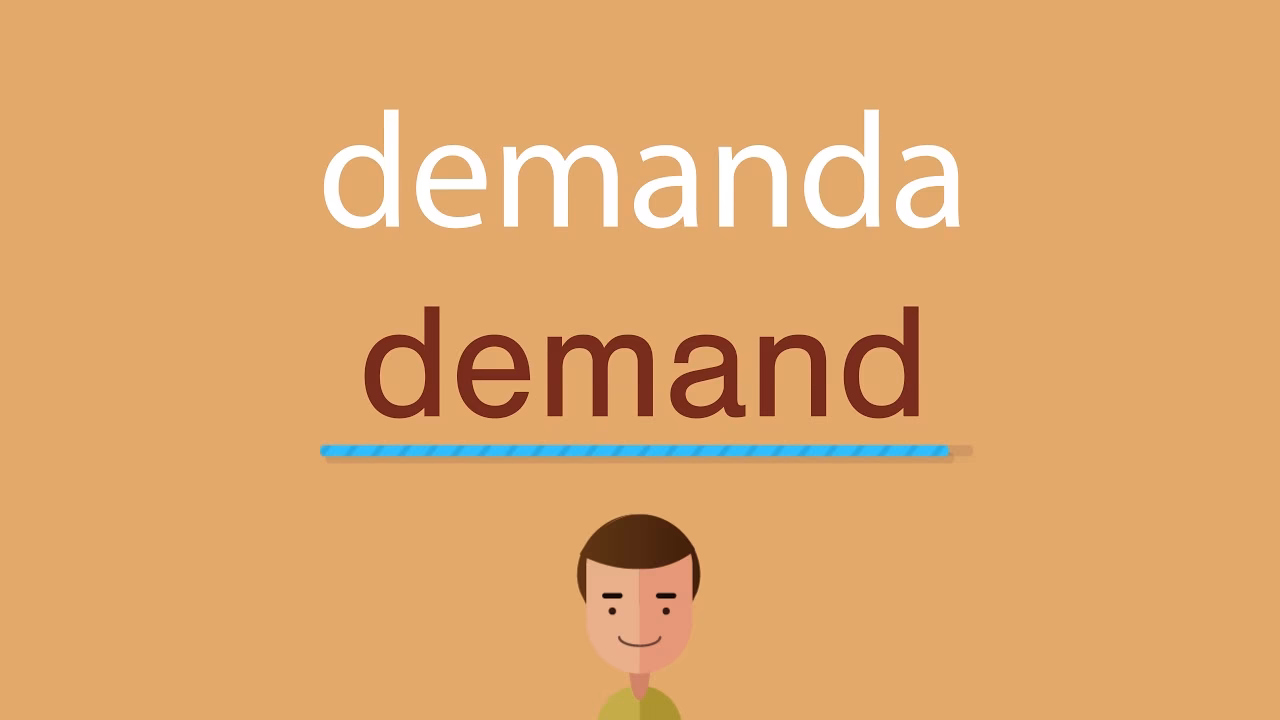 ¿Cómo se dice demanda en Estados Unidos?