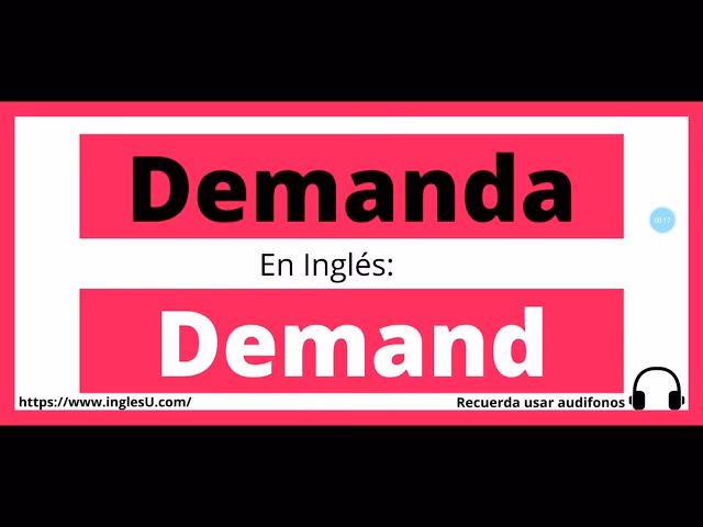 ¿Cómo se dice demanda laboral?