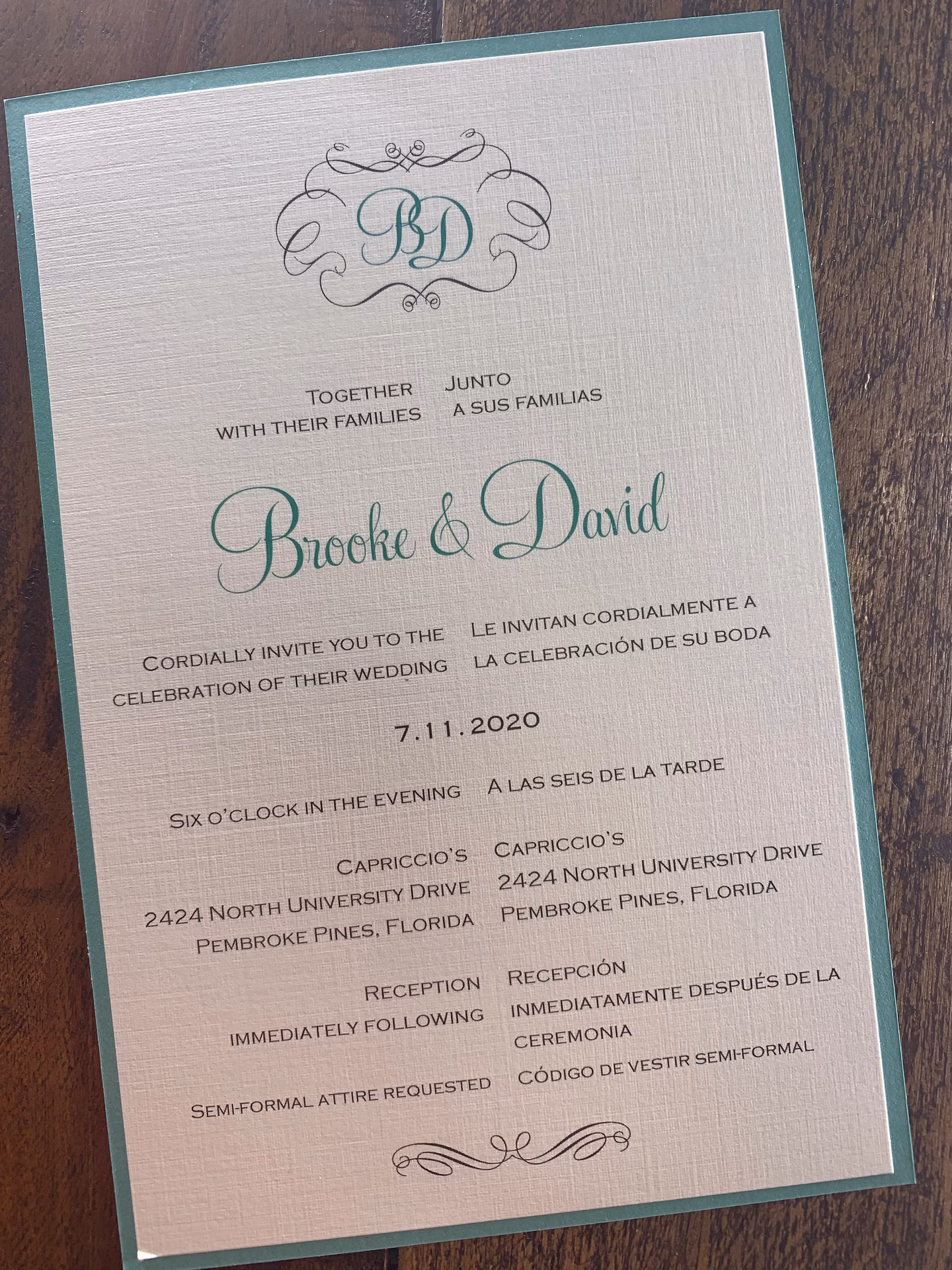 ¿Qué puedo escribir en una tarjeta de boda en inglés?