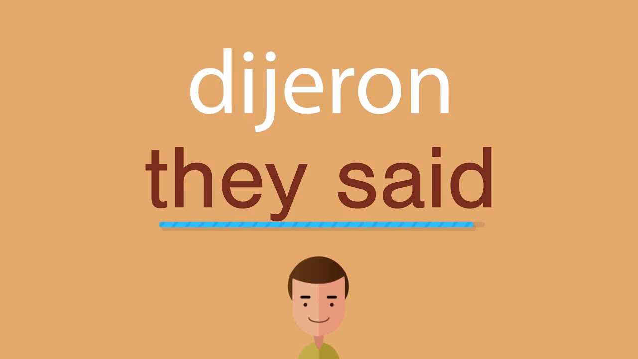 ¿Cómo se dice "me dijeron"?