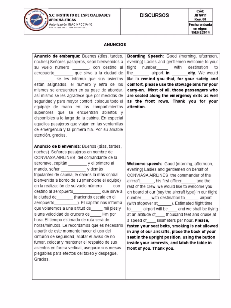 ¿Qué idioma tiene que hablar una azafata?