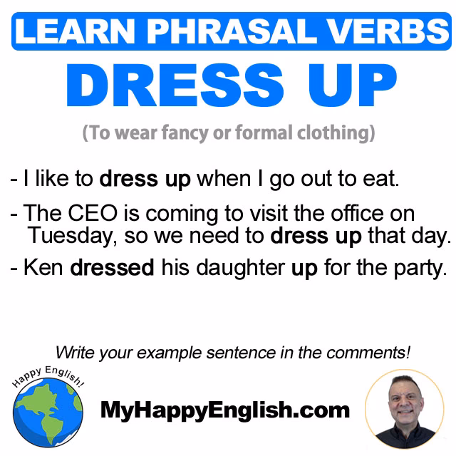 ¿Qué son los dress ups en inglés?
