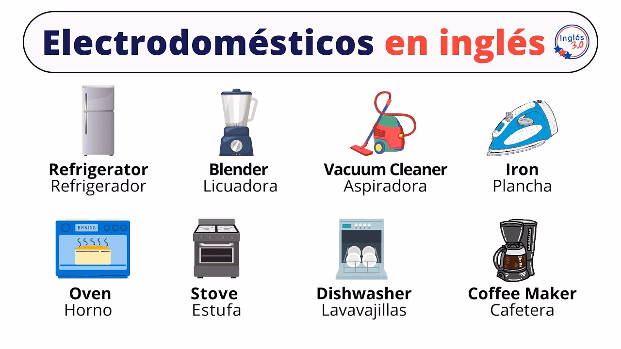 ¿Cómo se les dice a los electrodomésticos?