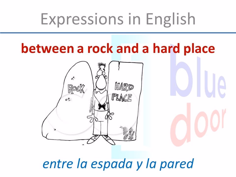 ¿Cómo se dice estar entre la espada y la pared?