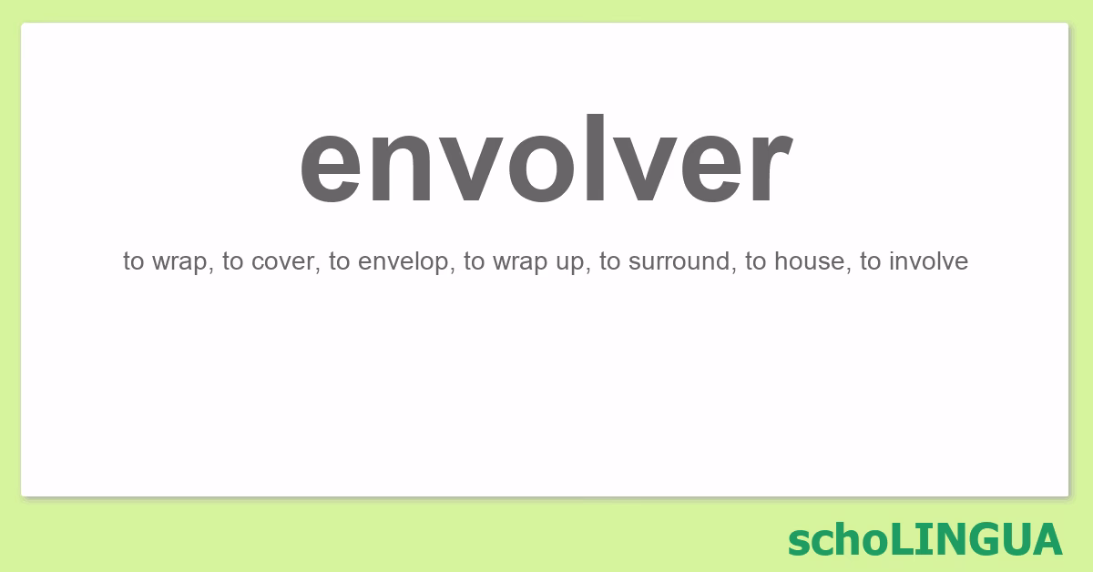 ¿Cómo se dice "envolviendo"?