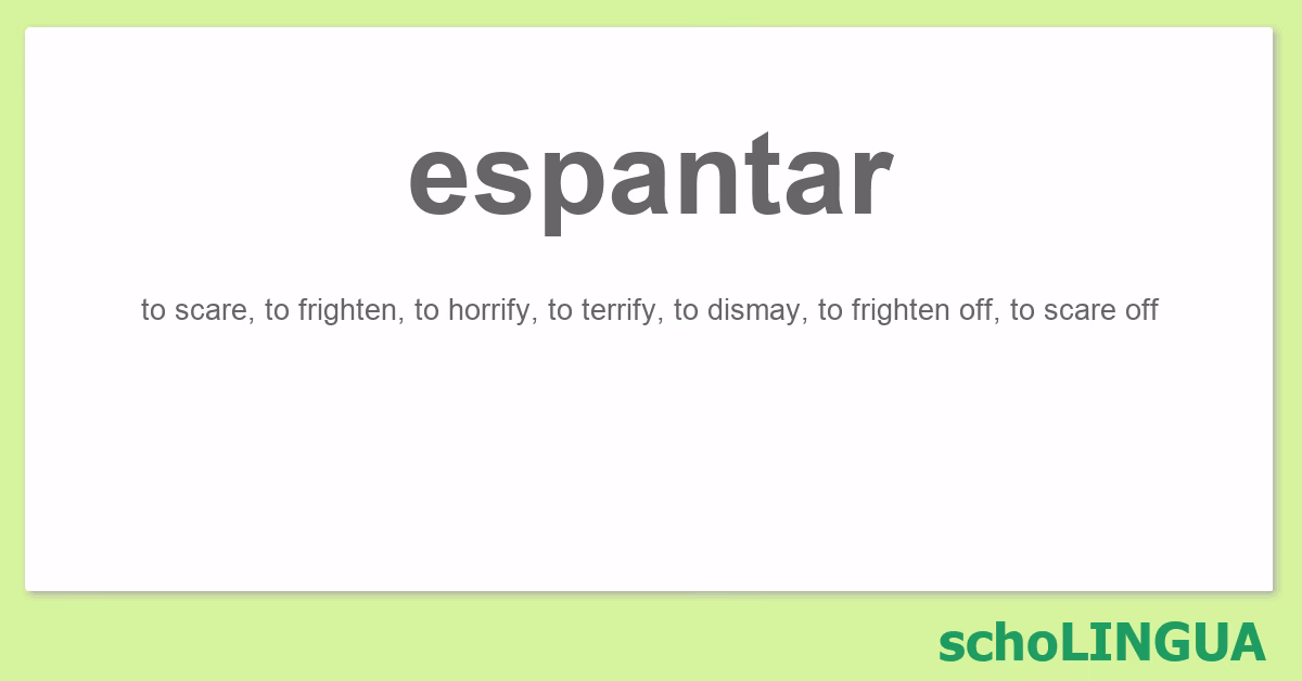 ¿Cómo es en inglés asustado?