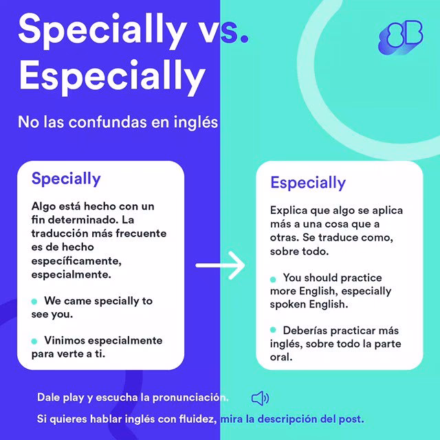 ¿Cuál es el significado de especialmente en inglés?