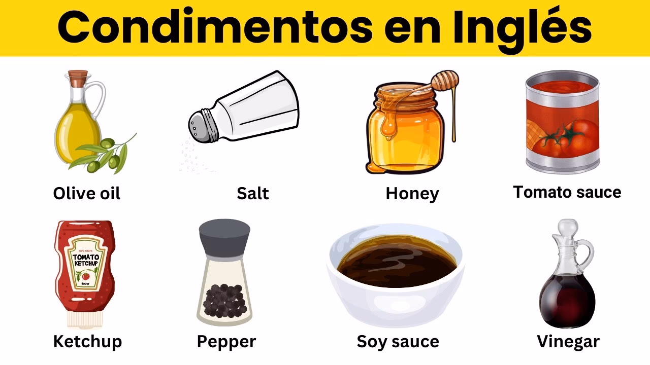 ¿Cómo se llaman las especias en inglés?