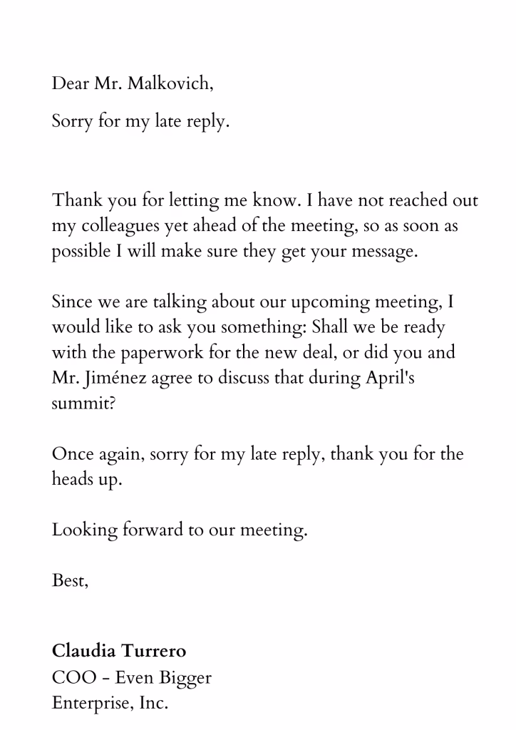 ¿Cómo se dice formalmente 