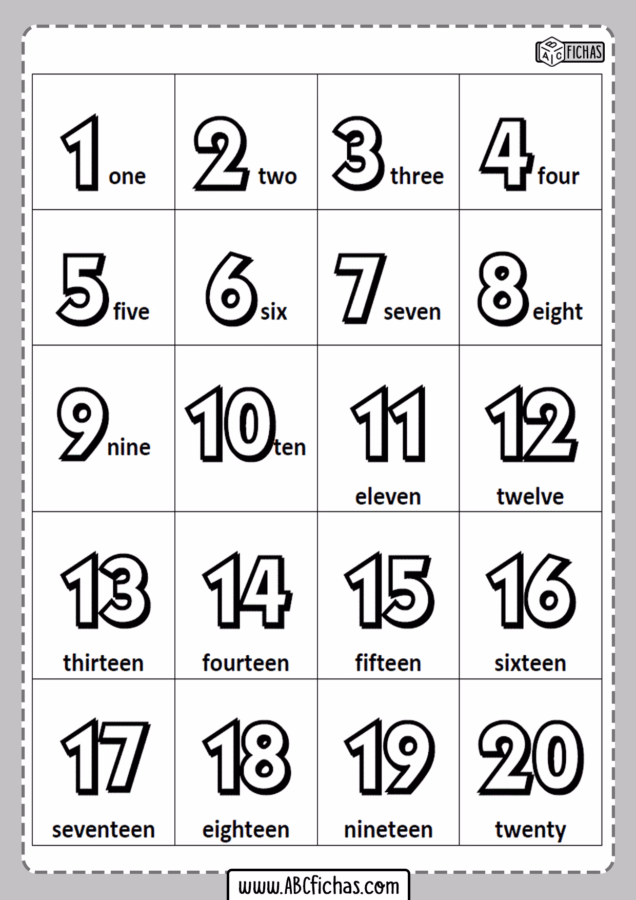 ¿Qué son las fichas de inglés?