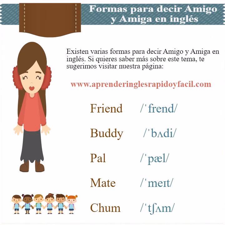 ¿Cómo llamamos a un amigo en inglés?