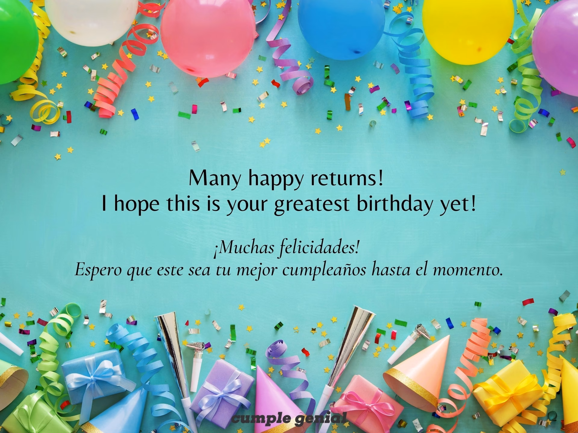 ¿Cómo resumir Feliz cumpleaños en inglés?