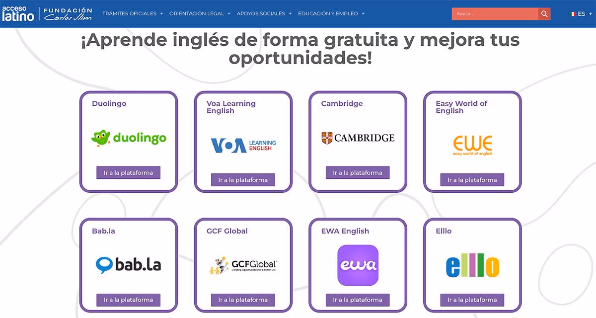 ¿Cuál es el curso de inglés de Carlos Slim?