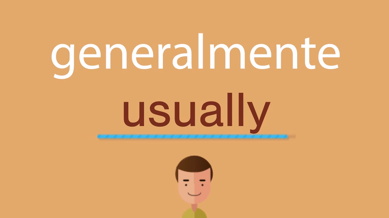 ¿Cómo se dice en inglés general?