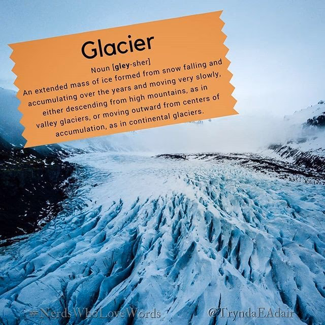 ¿Cómo se dice glaciar?