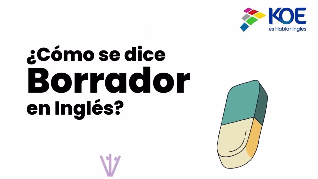 ¿Cómo se dice goma para borrar?