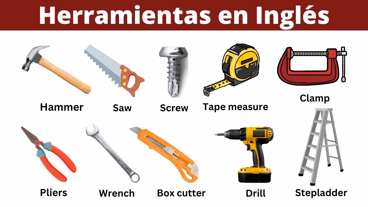 ¿Cómo llamamos a una herramienta en inglés?