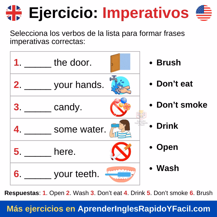 ¿Cuál es el modo imperativo en inglés?