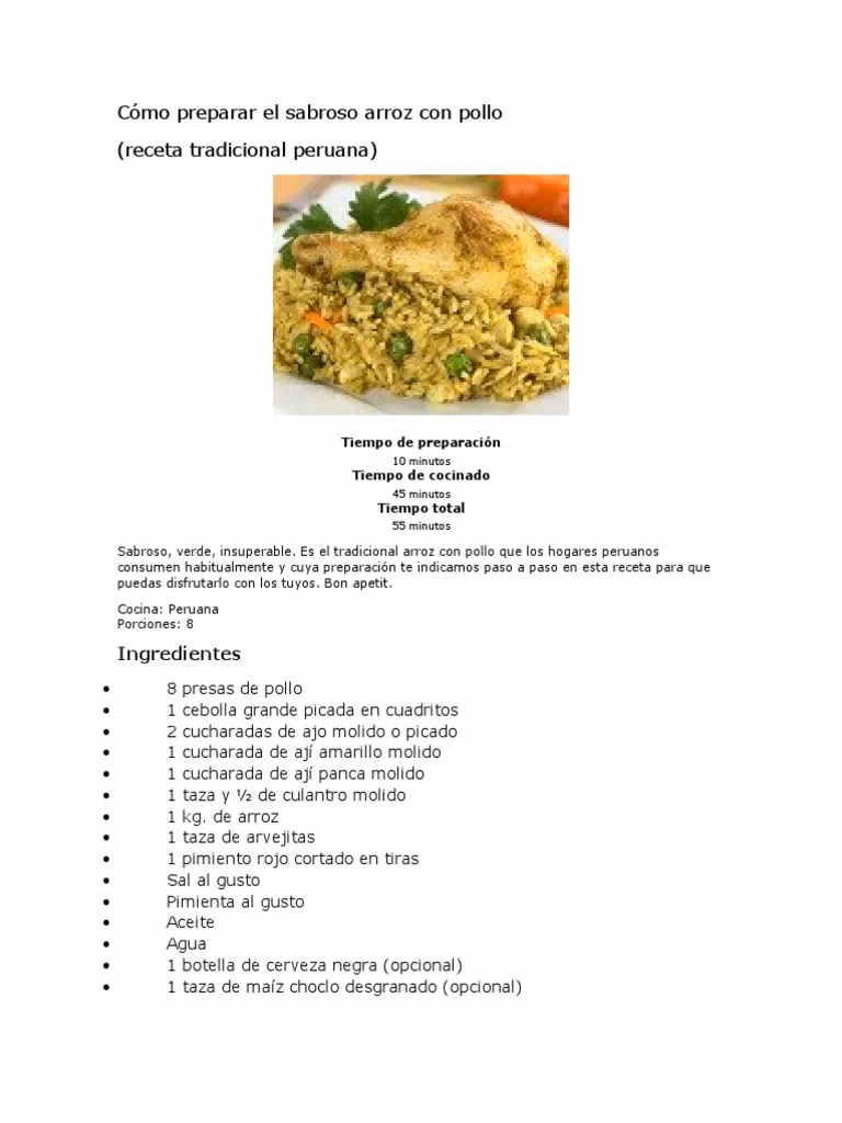 ¿Qué es sopa, arroz y pollo en inglés?